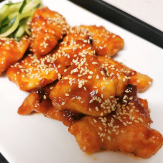 揚げないヤンニョムサラダチキン