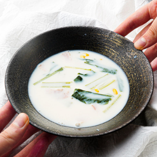 ほっこり、かんたん豆乳ホワイトスープ