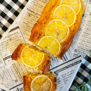 オートミールのレモンパウンドケーキ