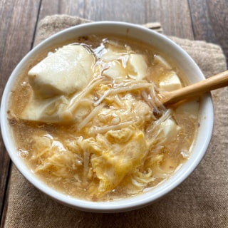 豆腐と卵のとろみ中華スープ