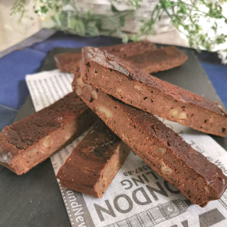 ヘルシーおやつ、プロテイン・ブラウニー