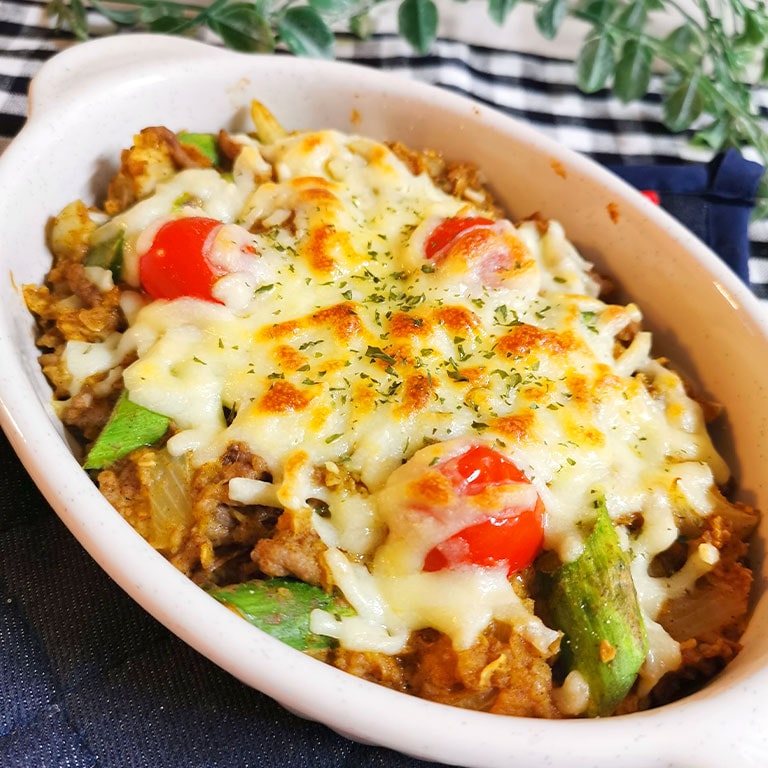 一品で大満足、オートミールのカレードリア