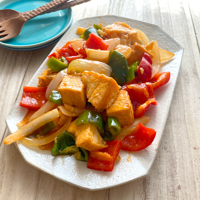 ボリューム満点でヘルシー！厚揚げで酢豚