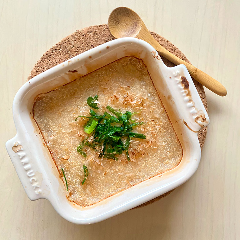 ヘルシーおつまみ！とろろ明太焼き